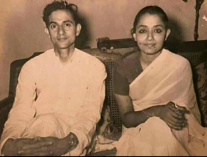 BP with his wife Sushila Koirala