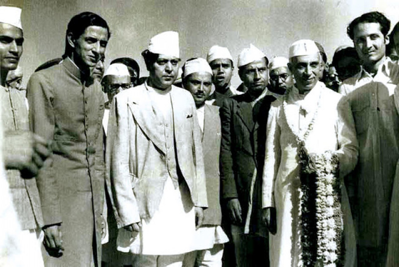 BP Koirala, King Tribhuwan and Nehru