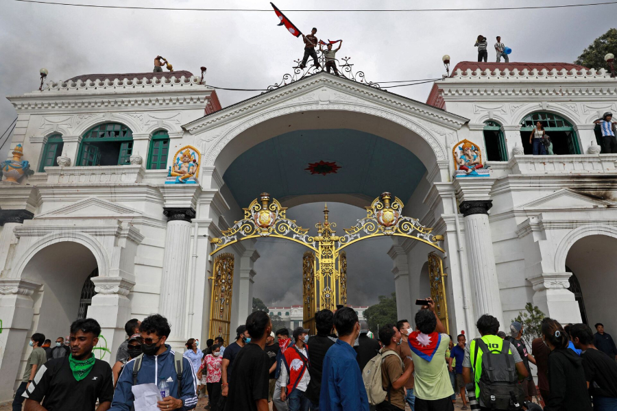 Gen-Z Protesters at Singha Durbar