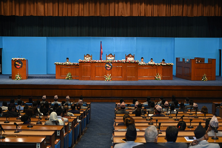 President Ram Chandra Paudel at Parliament, BICC