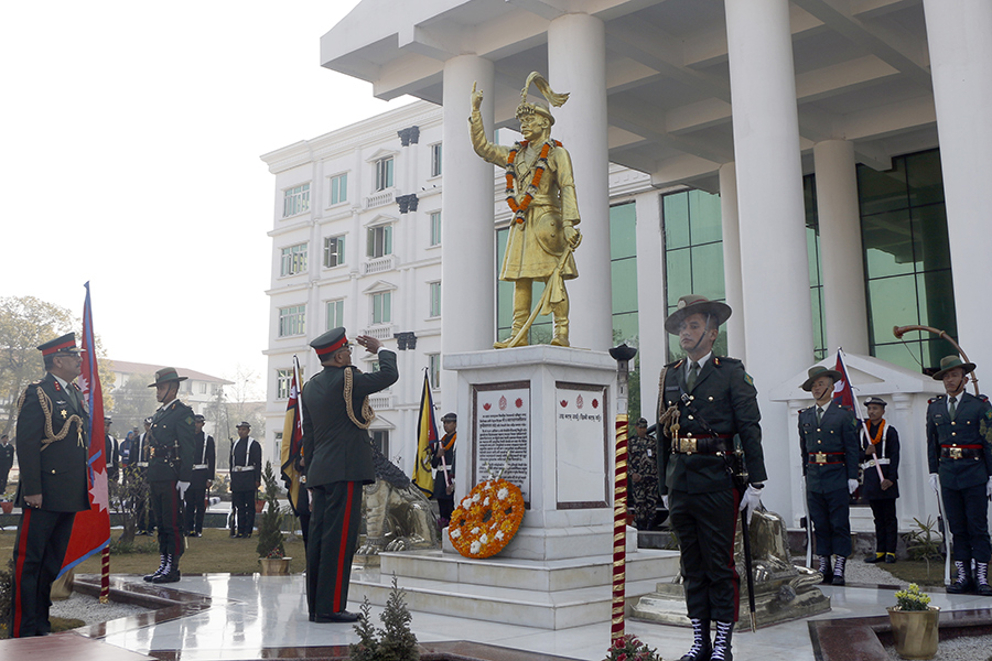 Statue of PN at Nepal Army Headquarter